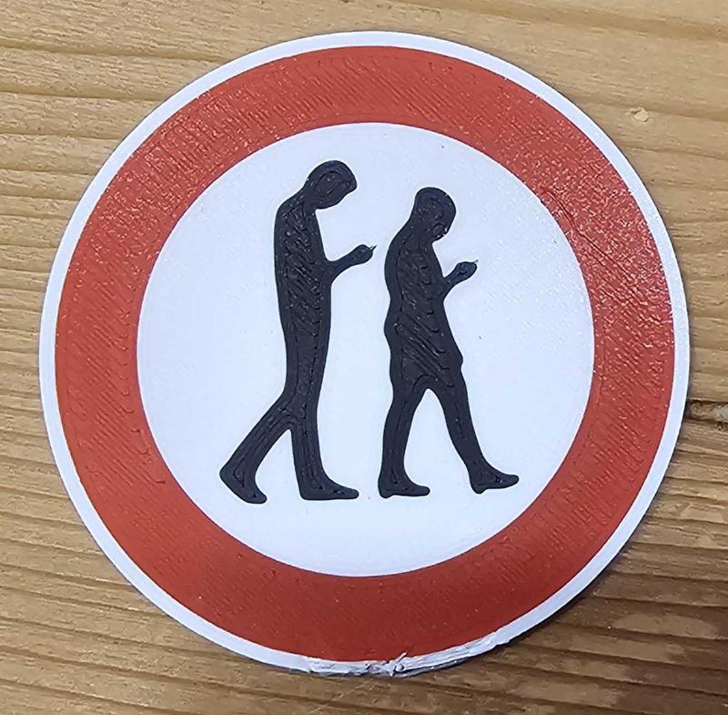 "Verkehrszeichen" keine Smombies (Paar)/ "Traffic sign" No Smombies (couple)
