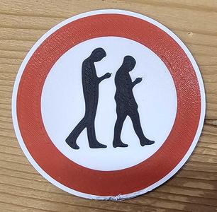 "Verkehrszeichen" keine Smombies (Paar)/ "Traffic sign" No Smombies (couple)