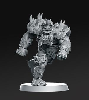 09 Orc Blitzer Fantasy Football 32mm