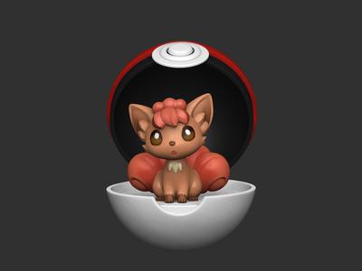 Vulpix Cute - Free 3D print model