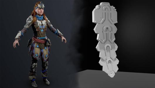 Spine back armor from the Shield weaver armor: Horizon zero dawn and Horizon forbidden west