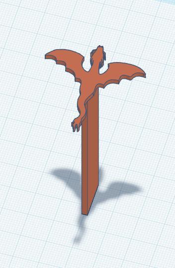 Dragon Halo Bookmark 3.stl