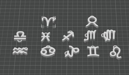 Zodiac Sign Keychains
