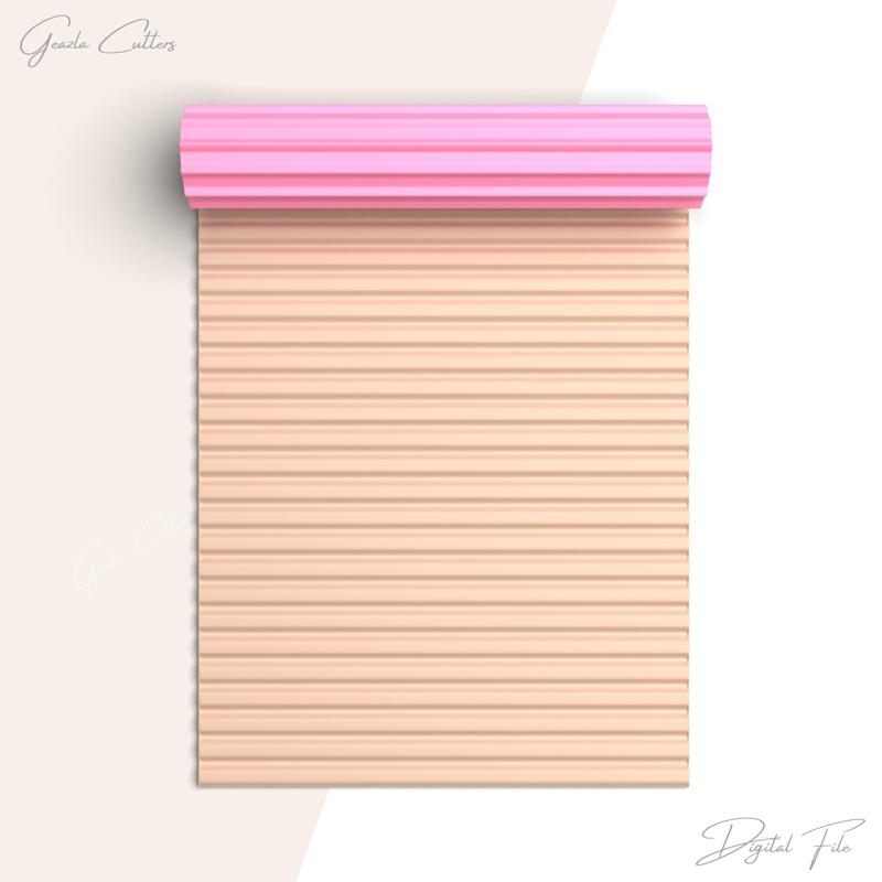 Lines Texture Roller For Polymer Clay, Line Clay Texture Roller Printable Stl File, No: 770