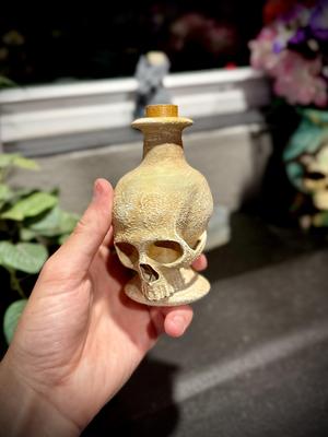 Skull potion bottle