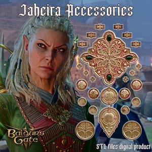 Jaheira Accessories Cosplay Set Baldurs Gate 3