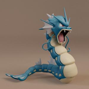 130 Gyarados Pokemon 3d print model 3D print model