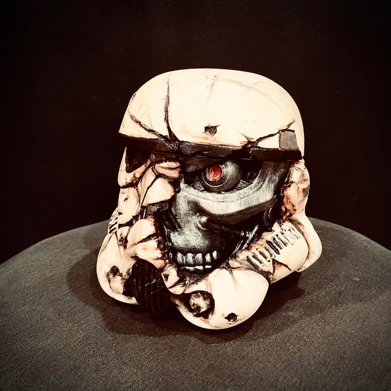 Stormtrooper Skull Terminator Head Decoration - Starwars Toys