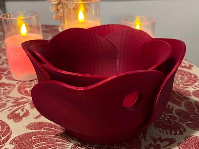 Blooming Rose Yarn Bowl