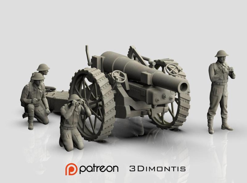 British soldiers ARTILLERY ww2 and Howitzer Mark VI UK