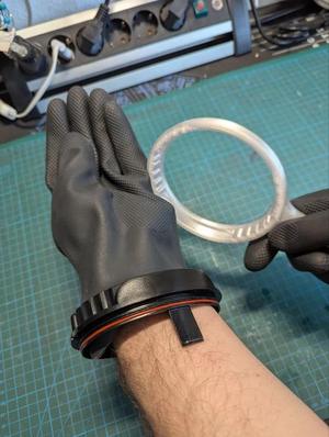 Dry suit glove removal tool   