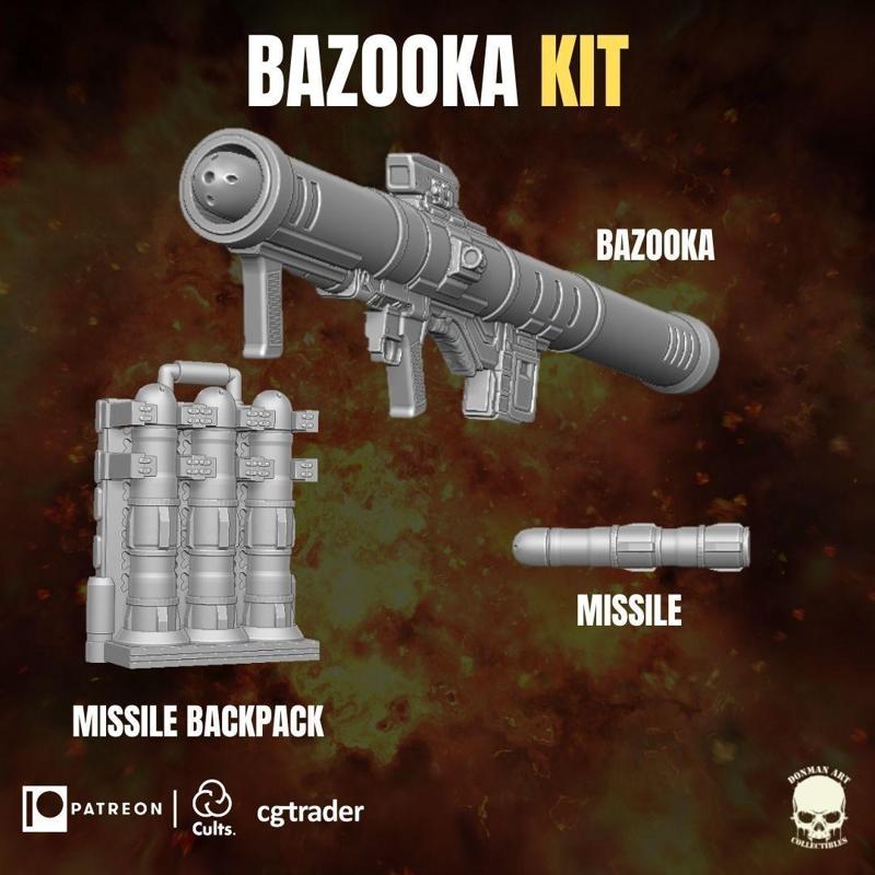 Bazooca Kit for action figures
