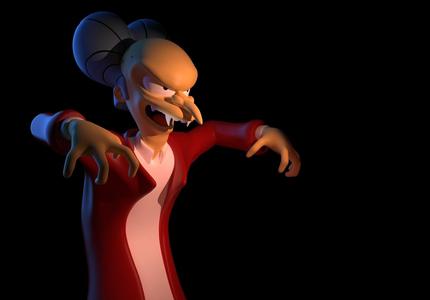 Mr Burns Dracula The Simpsons