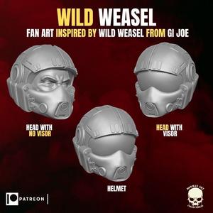 Wild Weasel fan art head for action figures