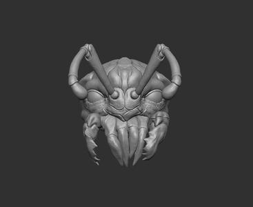 Insect Head ver 2 Headsculpt for Action Figures