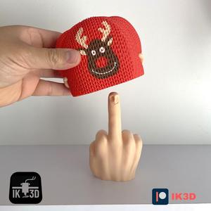 MR NICE GUY UGLY SWEATER - HIDDEN MIDDLE FINGER