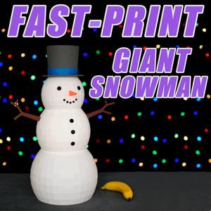 Fast-Print Giant Snowman Christmas Decoration (Vase Mode)