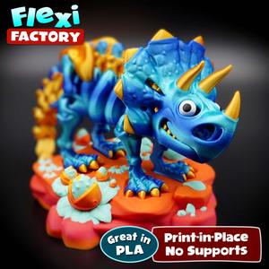 Flexi Factory Skeleton Triceratops