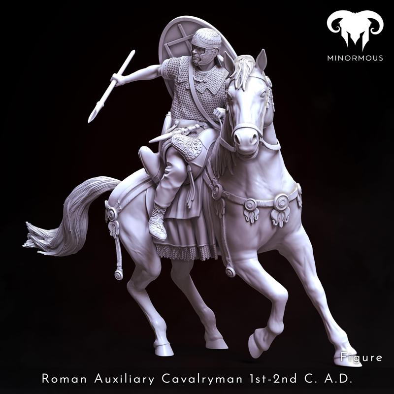 Figure & Horse - Roman Auxiliary Cavalryman 1st-2nd C. A.D. Riding with Rome!