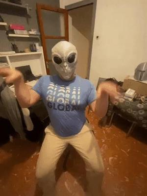 TURN INTO AN ALIEN FULL MASK MULTIPLE EXPRESSIONS