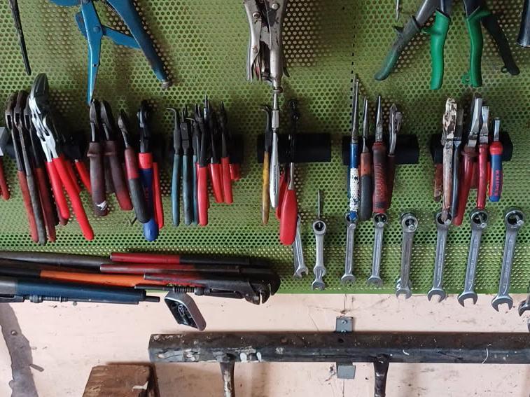 Pliers Storage for Perforated Panel