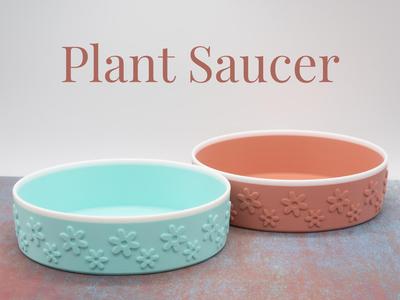 Plant Saucer (Flower theme with optional insert)