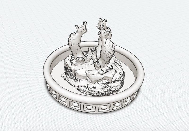 Howling Wolves Fountain (Dark Keep's Fountain)