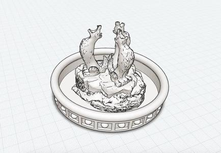 Howling Wolves Fountain (Dark Keep's Fountain)