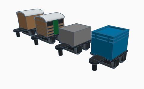 ERTL mini singular wagons