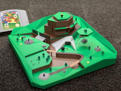 Mario 64 - Bob-Omb Battlefield - Diorama
