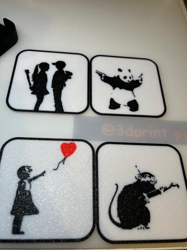 Banksy Coaster / Banksy Untersetzer