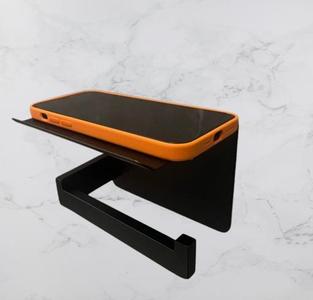 Toilet paper holder with stand phone