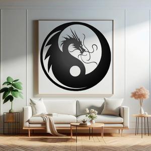 China Dragon 1 Tattoo, Wall, Door, Window 