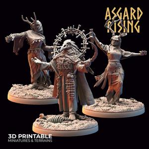Hofgothi and Priestesses of the Raven Clan /EasyToPrint/ /Pre-supported/
