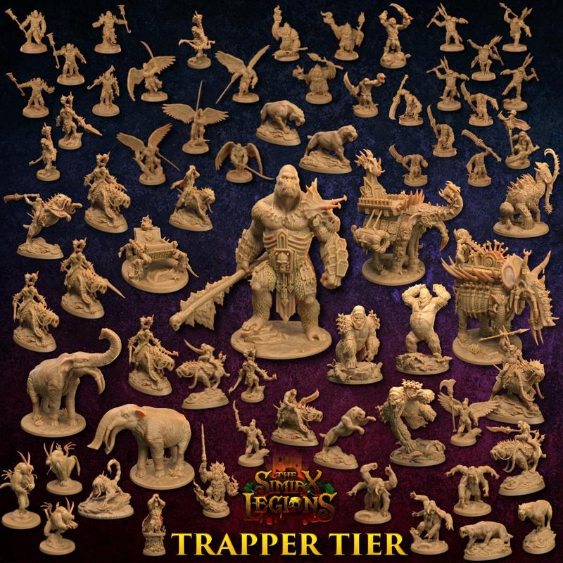 The Simiax Legions | Trapper Tier | PRESUPPORTED | Legacy Models Included