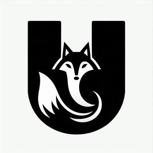 Fox alphabet: Letter U (version 3)