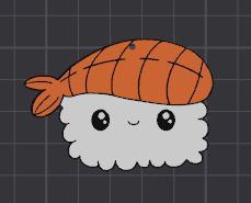 Sushi Keychain