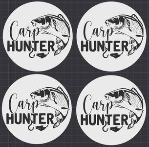 Carp Hunter Karpfen Coaster Untersetzer