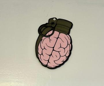 Brain Grenade 2D Wall Art/ keychain