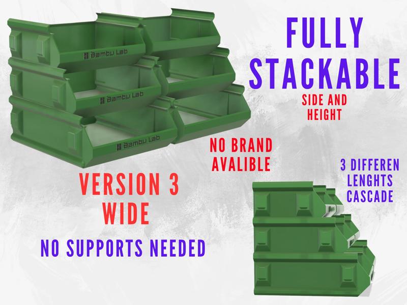 Wide stackable box V3