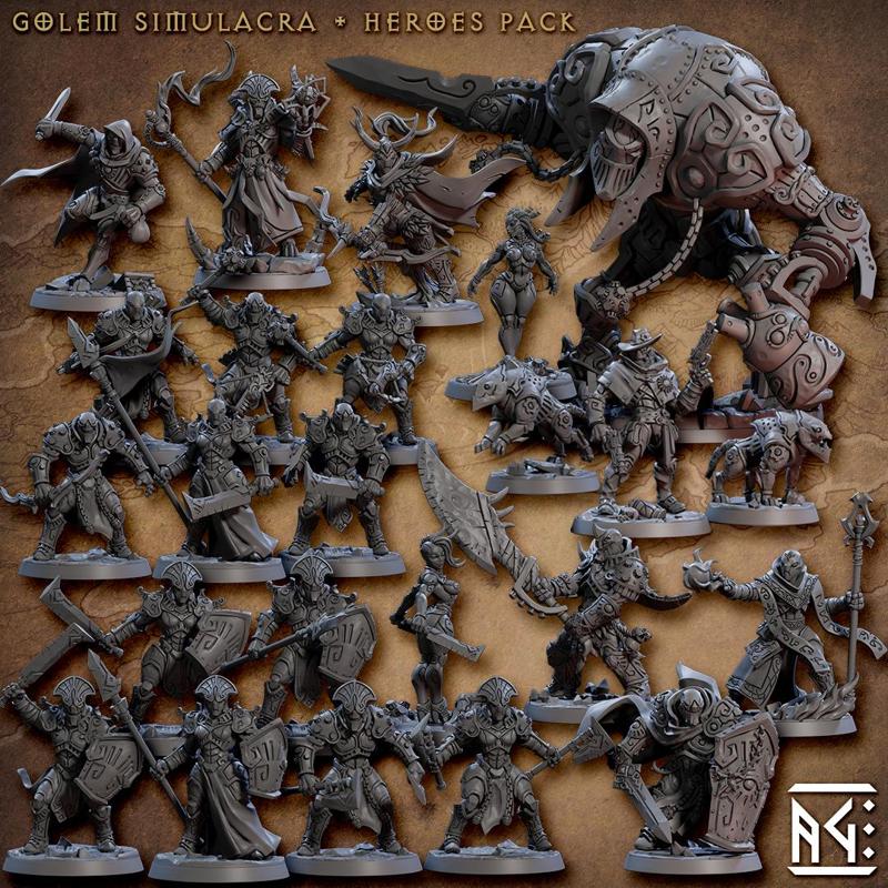 Golem Simulacra (Complete Set - 44)