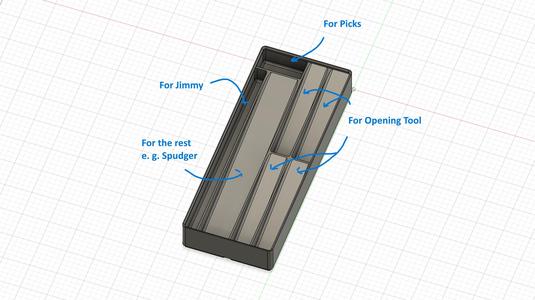 Gridfinity iFixit Opening Tool holder