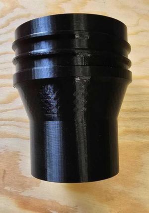 Threaded 100mm to 75mm Hose Adapter