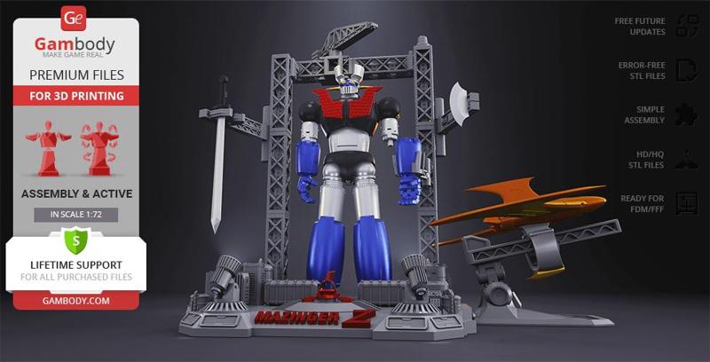 Mazinger Z - Supreme Edition 3D Printing Model | Assembly