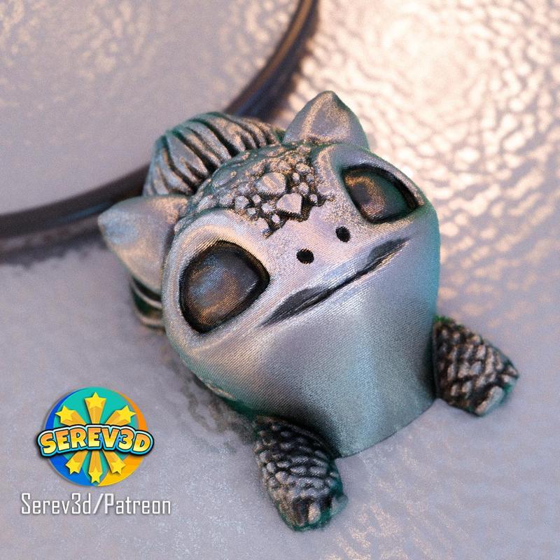 Bulbasaur - Pokemon Ring / Pendant / Keychain - 3D print STL and multicolor 3MF file