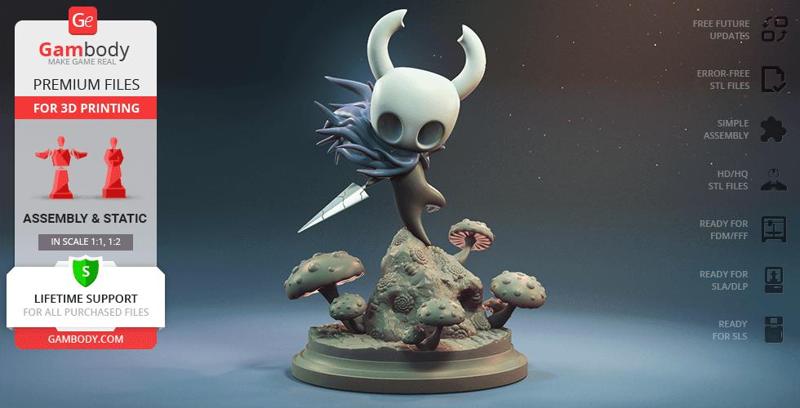 Hollow Knight Adventure 3D Printing Figurine | Assembly