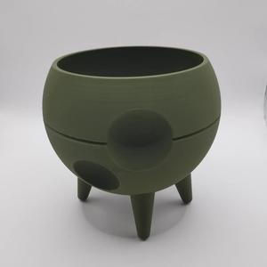 Spaced-Out Mid Century Plant Pot "We Landed"