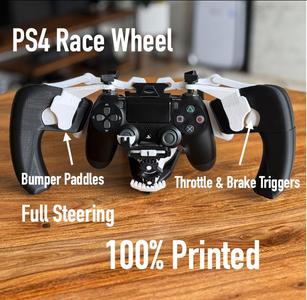 PS4 Controller Racing Wheel 100% 3D printed - TEST FIT