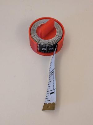 Tape Measure Spool - Customizable and Print in Place