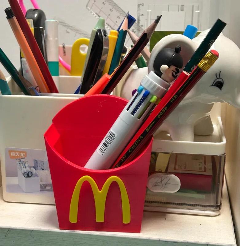 McDonald's Fries Box - Toothbrush Holder - Pen Holder - No Supports - No Multicolor
